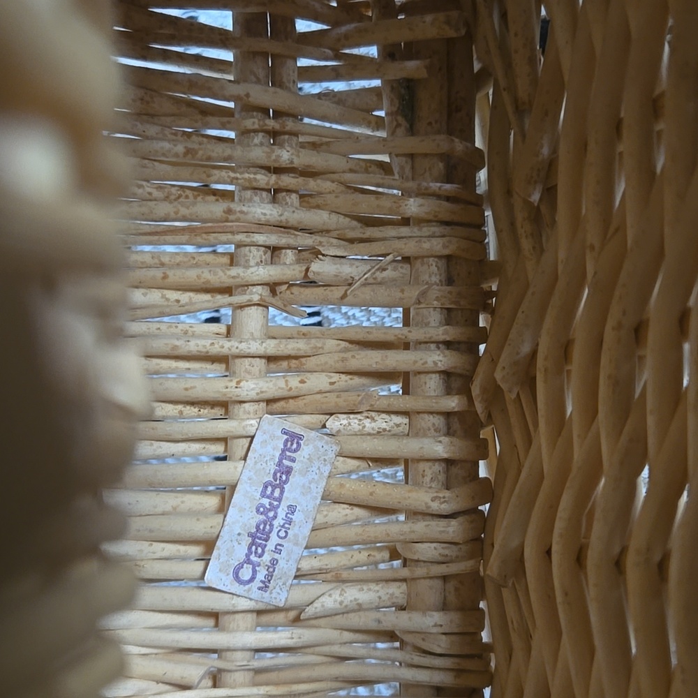 Crate & Barrel Wicker Basket - Picture 5 of 8